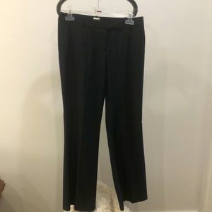 Navy pinstripe wide leg trouser